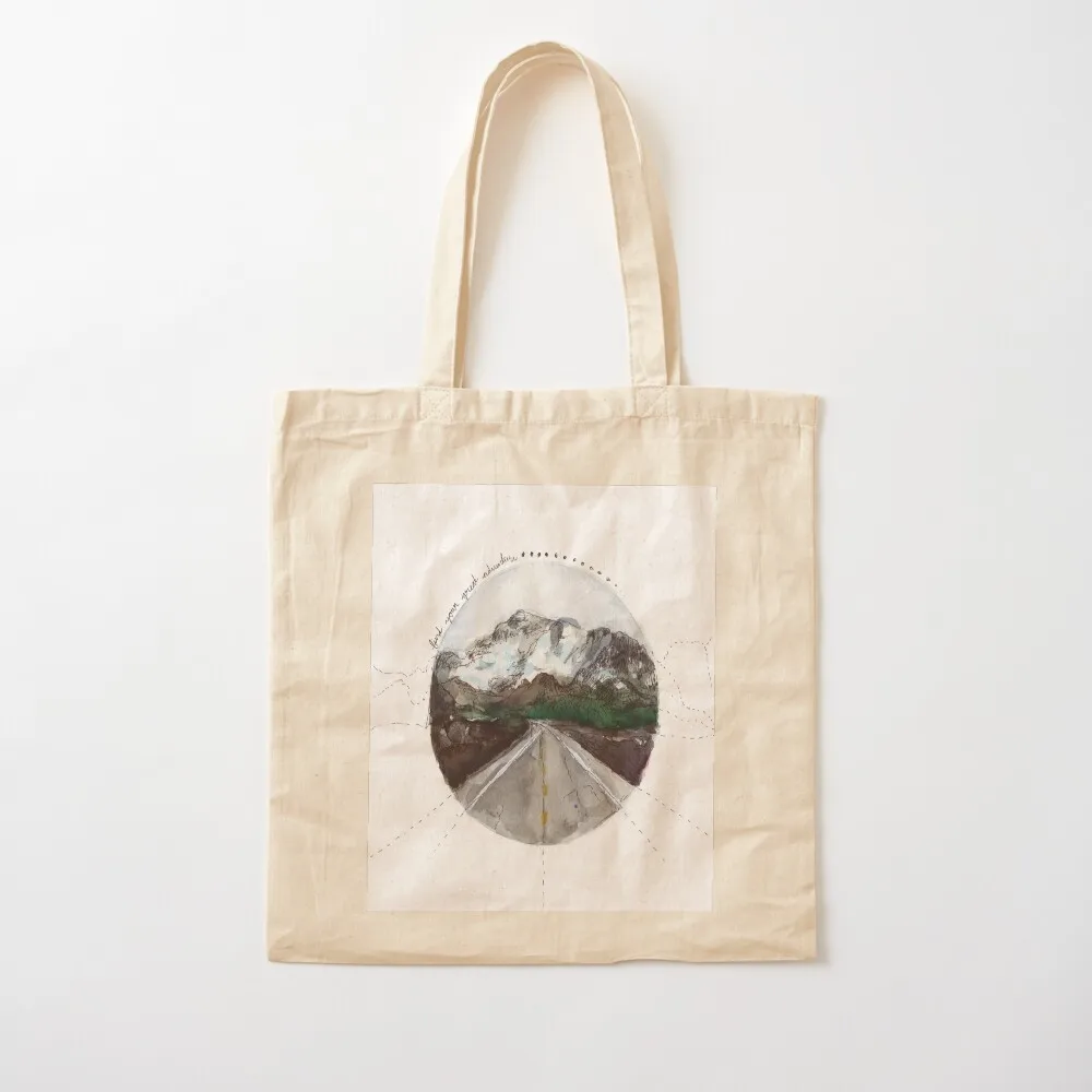 find your great adventure Tote Bag reusable shopping bag Big bag female