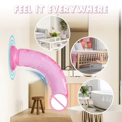 Fierce Horse， Women Gay Sex Toy ，Dildo for Women， Penis，Cock，Gode，Pink Dildo，Strong Suction Cup，Anal Plug， Easy To Clean，G-spot