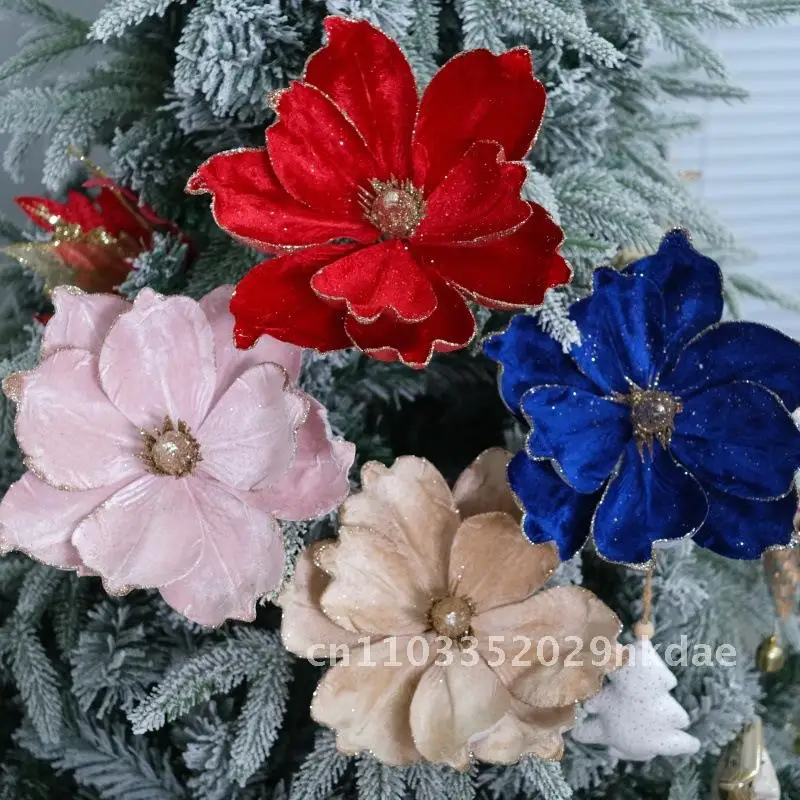 

Christmas flannel Phnom Penh Christmas Flower Christmas Tree Decoration Scene Layout Garments Decorative Flowers