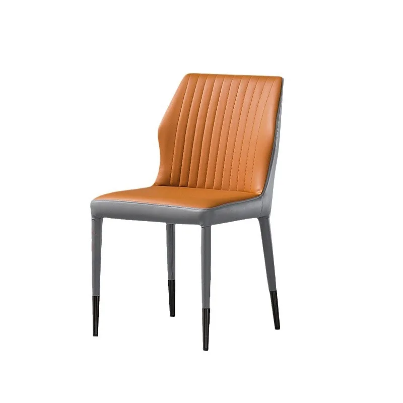 

Light luxury chair, wrought iron, dining chair, modern simplicity for home use, hotel backrest, European style
