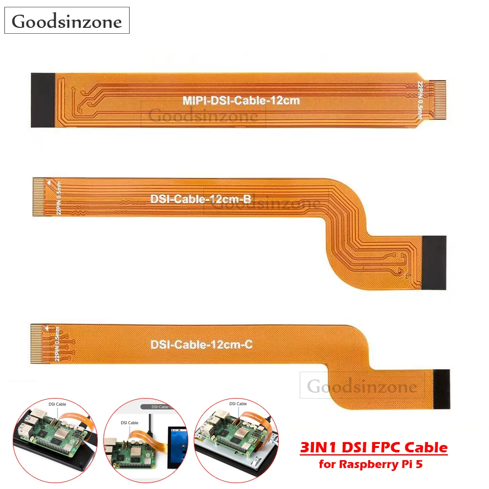 conjunto-de-cabos-dsi-para-raspberry-pi-5-3pcs-cabos-flexiveis-fpc-para-conexao-de-display--opcoes-de-22-pinos-para-15-pinos-e-duplo-22-pinos