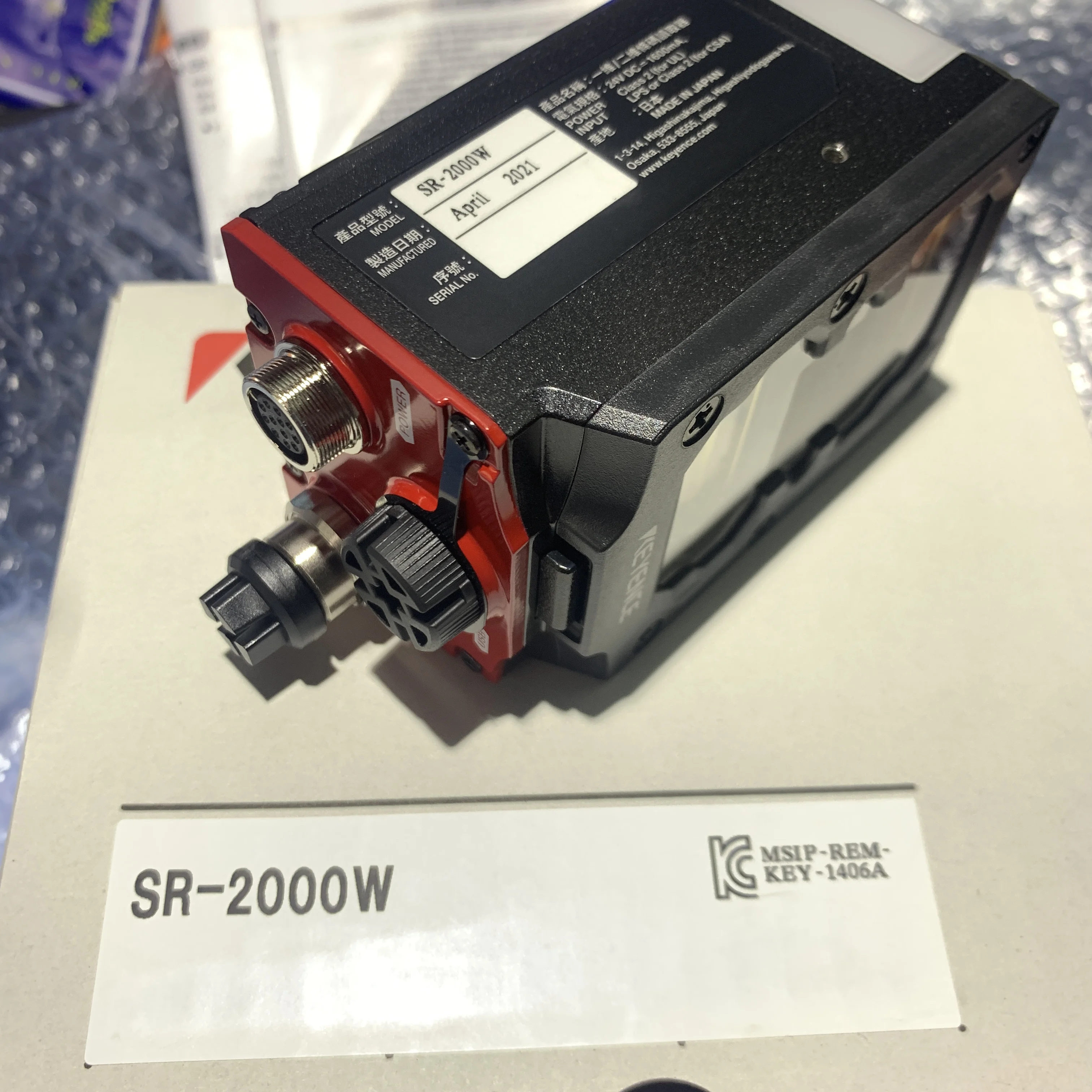 SR-2000 Brand New Autêntico KEYENCE QR scanner de código de barras e leitor SR-2000W