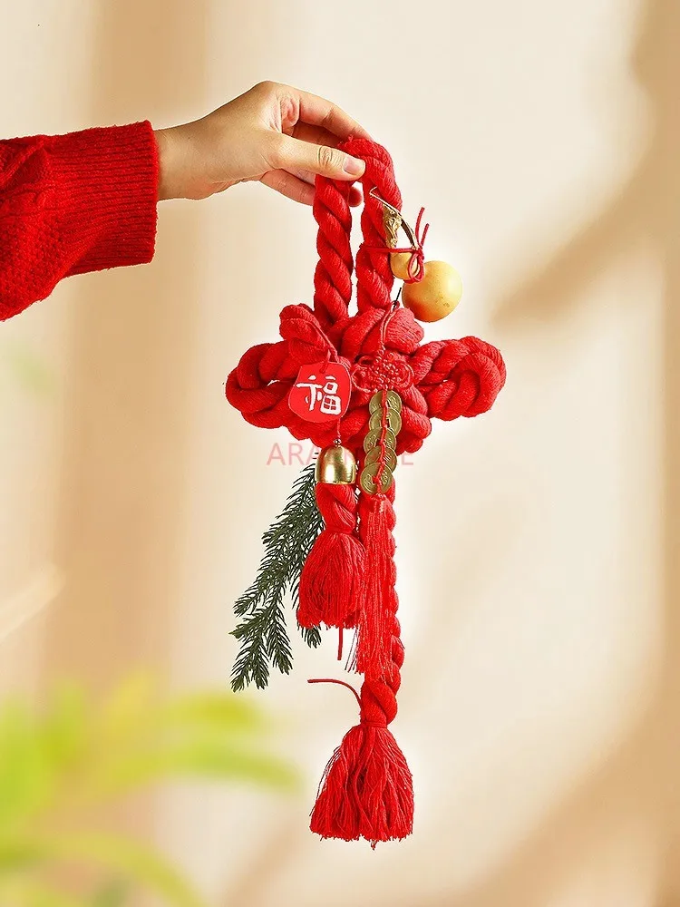 1 قطعة المعلقات مهرجان الربيع ، زينة السنة الجديدة ، زخارف العقدة الصينية ، زينة السنة الجديدة #1