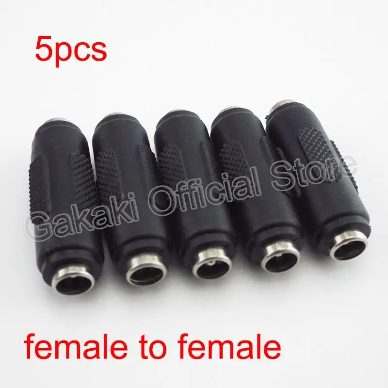 5.5x2.1mm 12V DC Power Female to Female Plug Connector Jack  Male to Male Plug Jack CCTV Mounting Adaptor Socket