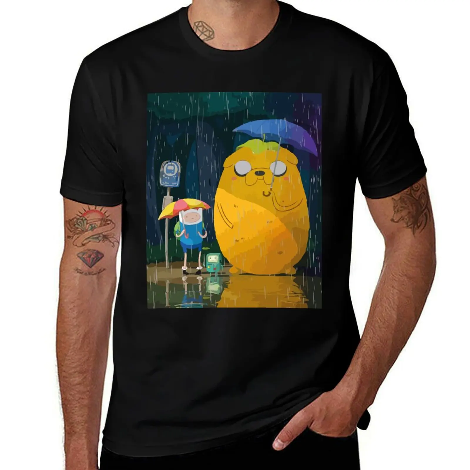 

Adventure Time Tororo, Jake Totoro, finn, bmo, animation T-Shirt vintage clothes cheap stuff mens plain t shirts