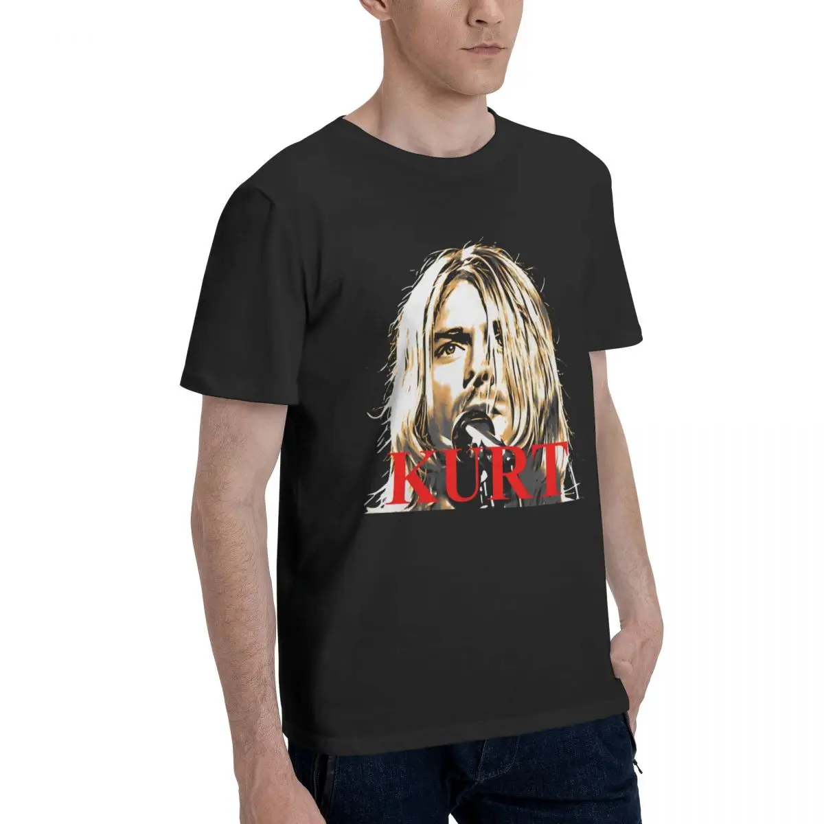 From Nirvana T Shirts Men 100% Cotton Novelty T-Shirt Round Collar Utero Tees Short Sleeve Tops Graphic