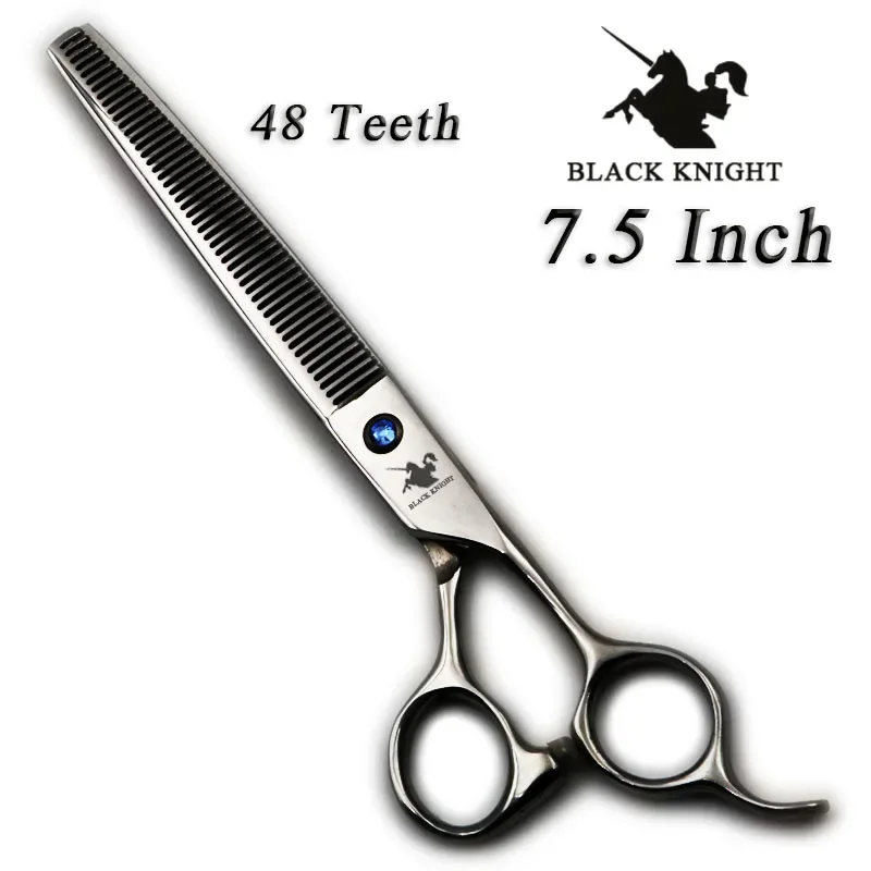 

Black Knight 7.5 inch Professional Pet Hair Scissors Hairdressing Barber Dog Grooming Thinning Shears 48 Teeth