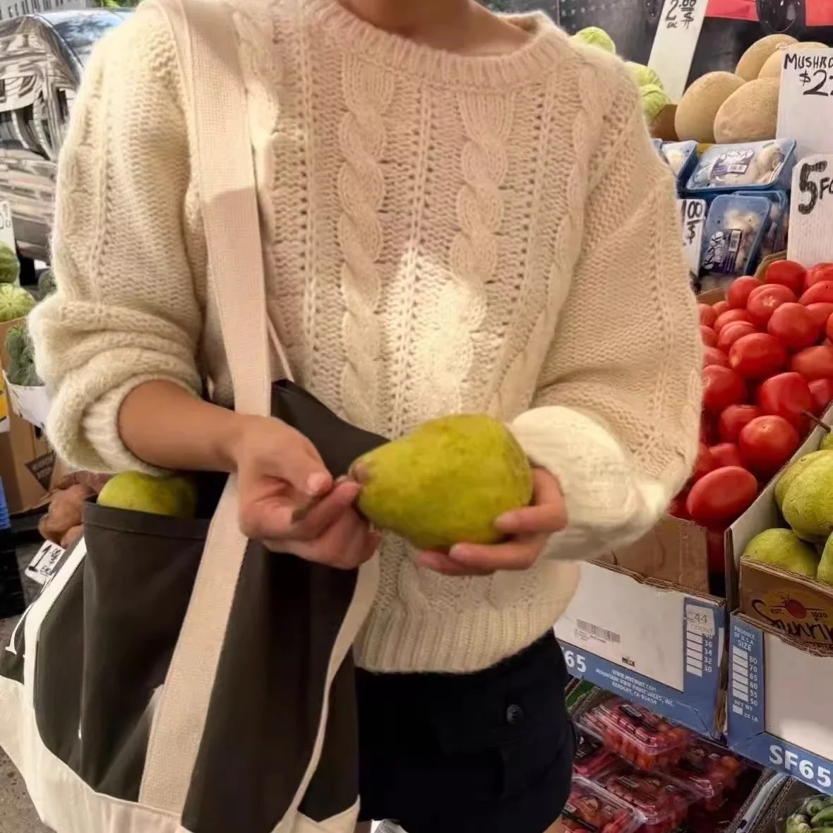 

Thebarnet Dongda Gate винтажный вязаный шерстяной свитер Long Sve round Ne Thiened теплый однотонный женский свитер прямого кроя