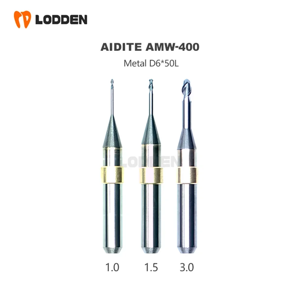 Aidite Milling Burs AMW-400 AMD-500 AMM-520 Lithium Disilicate Dental Lab Material Grinding Coating D6 Milling Cutting Drills