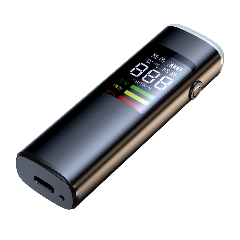 Hot C08 Professional Breathalyzer W/ Electrochemical Sensor | Contactless Test | Built-in Purification & Voice Alerts