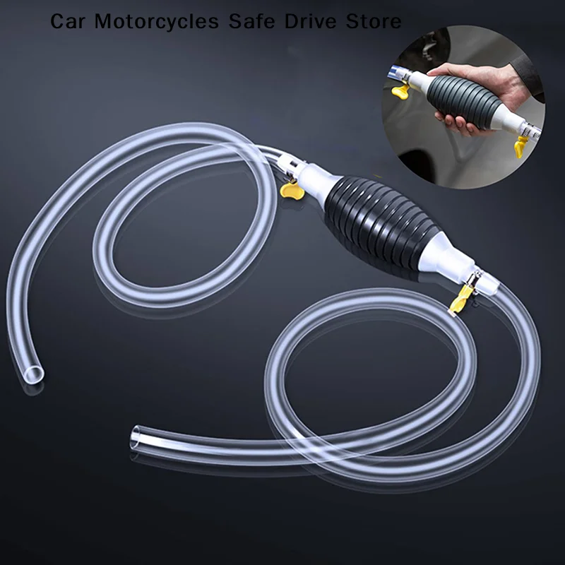 【CM】Car Sucker Oil Transfer Fuel Pump Multifunctional Manual Pump for Gasoline Gas Oil Fuel Petrol Diesel Fluid Water Fish Tank