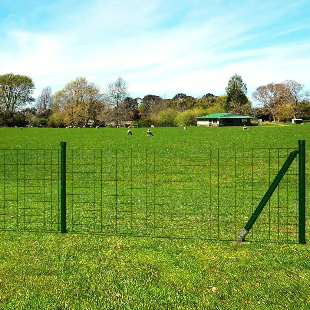 82ft x 2.6ft Green Euro Steel Fence Panel - Durable Outdoor Privacy Protection