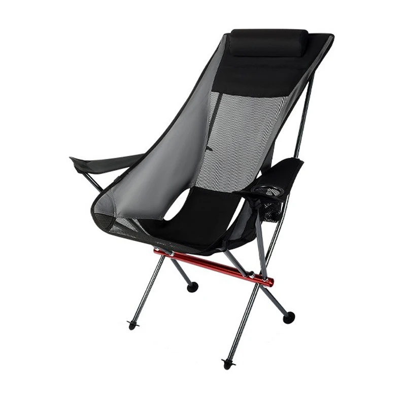 Outdoor aluminum alloy moon chair, fishing chair, backrest chair, picnic folding chair, camping stool, beach chair with armrests image 6