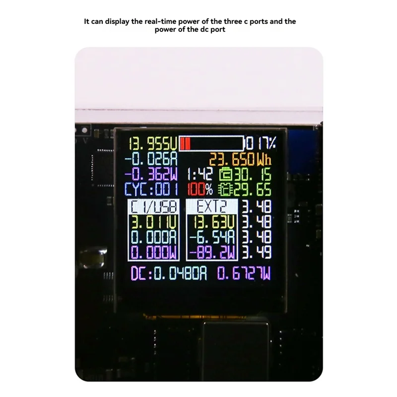 

Fast Charging 340W 8Cell Power Bank Case DC UPS 1.54Inch IPS Color Screen LED For Phone Laptop 18650-Y47A