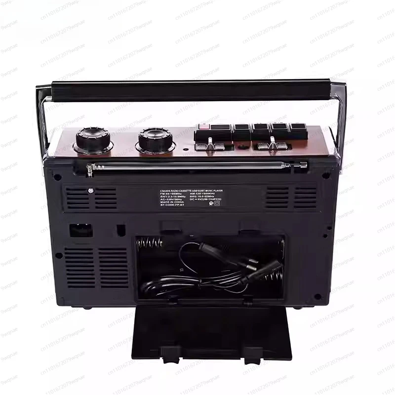 Vintage Style Ghetto Blaster, Bluetooth Cassette Player with Recording, USB Port & Full Band Radio, Nostalgic Gift