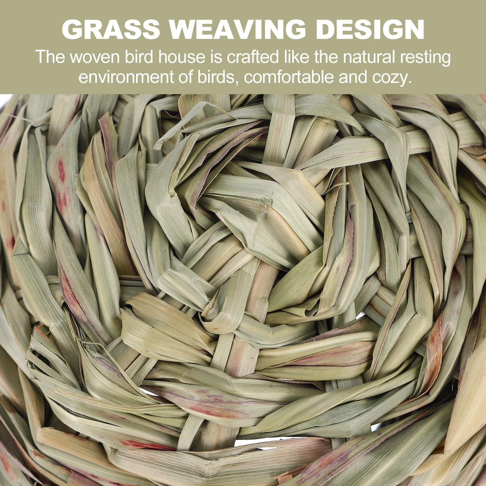 

4 pcs Nest Woven Bird For Parrot Parakeet Finch Hanging Birdcage Decorative Nesting Resting Bed Bird Nests For Cages