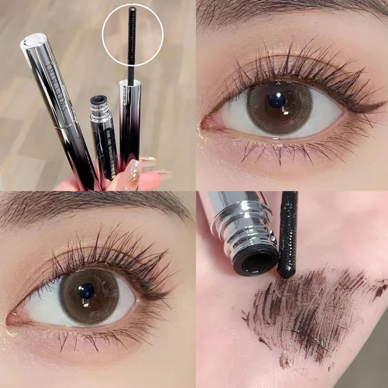 1PC 3D Ultra-fine Small Brush Head Mascara Lengthening Lash Eyelash Extension Eye Lashes Long-wearing Black Brown Color Mascara