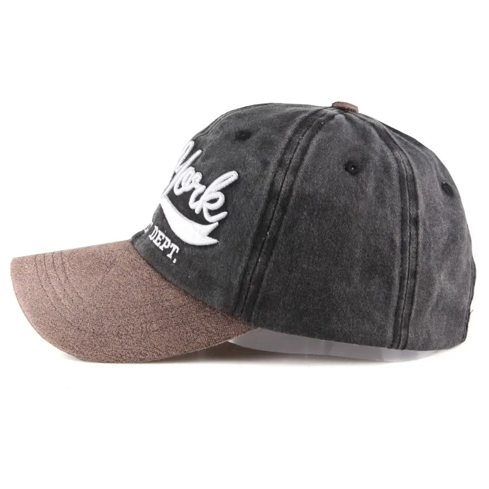 NEW YORK Embroidery Baseball Caps Fashion Spring Summer Outdoor Sports Distressed Faded Casquette Cotton Sun Hats Man Women