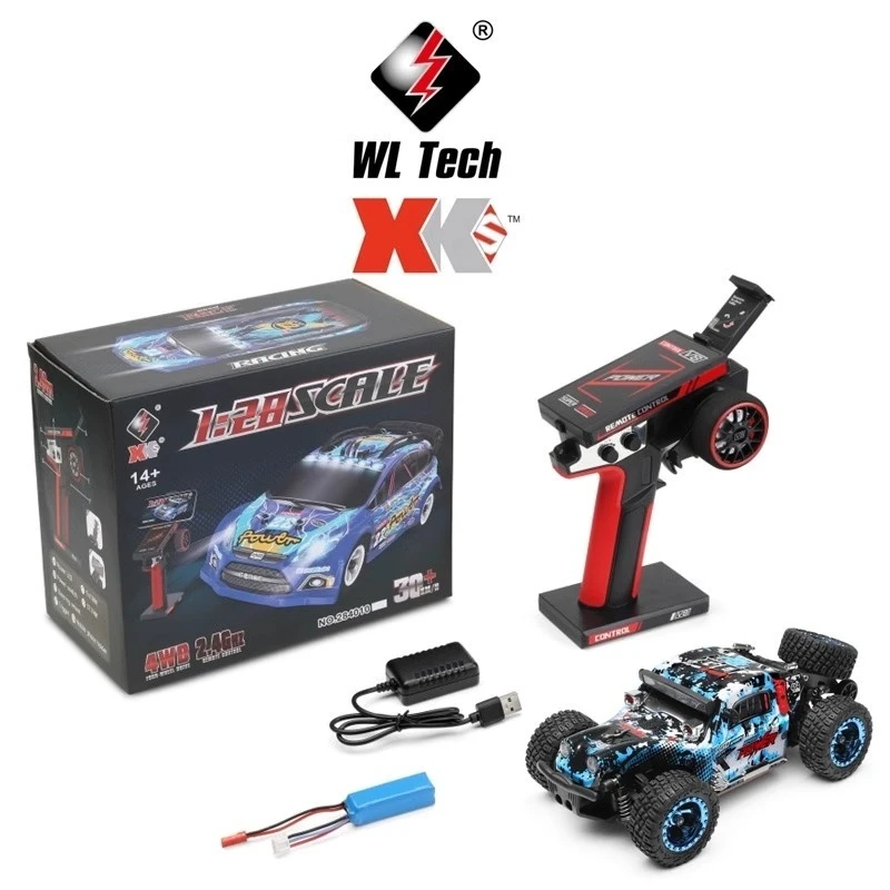 

WL Tech 1:28 Масштаб 4WD RC Drift Car 84161 RTR 2,4 ГГц 35 км/ч Шасси из сплава Бесщеточный двигатель Дорожный мини-гоночный автомобиль K989