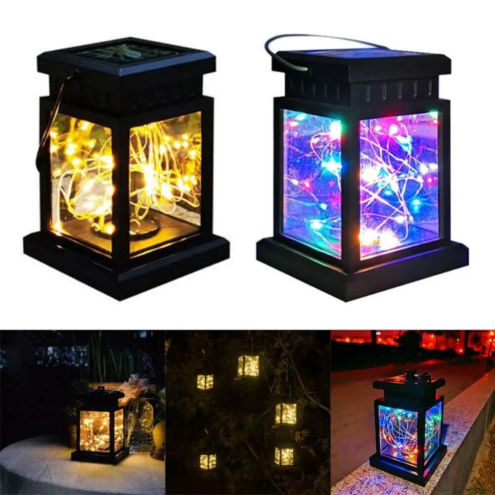 

Hanging LED Solar Lanterns,IP65 Waterproof String Lights Hanging Lantern with Auto On Off for Outdoor Yard Pathway Garden