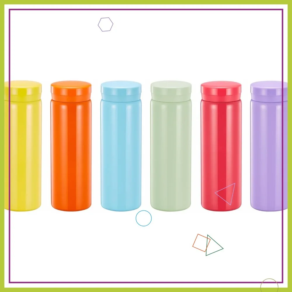 

10oz Mini Stainless Steel Thermos Flask - Vacuum Insulated, Leak Proof, Keeps Drinks Hot/Cold for Coffee, Tea, Water - 6PC Set