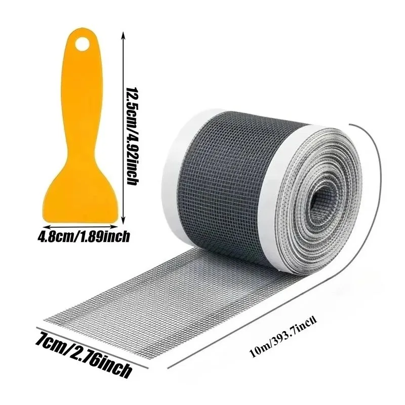 10m-393.7in Self-Adhesive Floor Drain Stickers Cutable Shower Drain Hair Catcher Disposable Mesh Sink Strainer Filter Screen Sti
