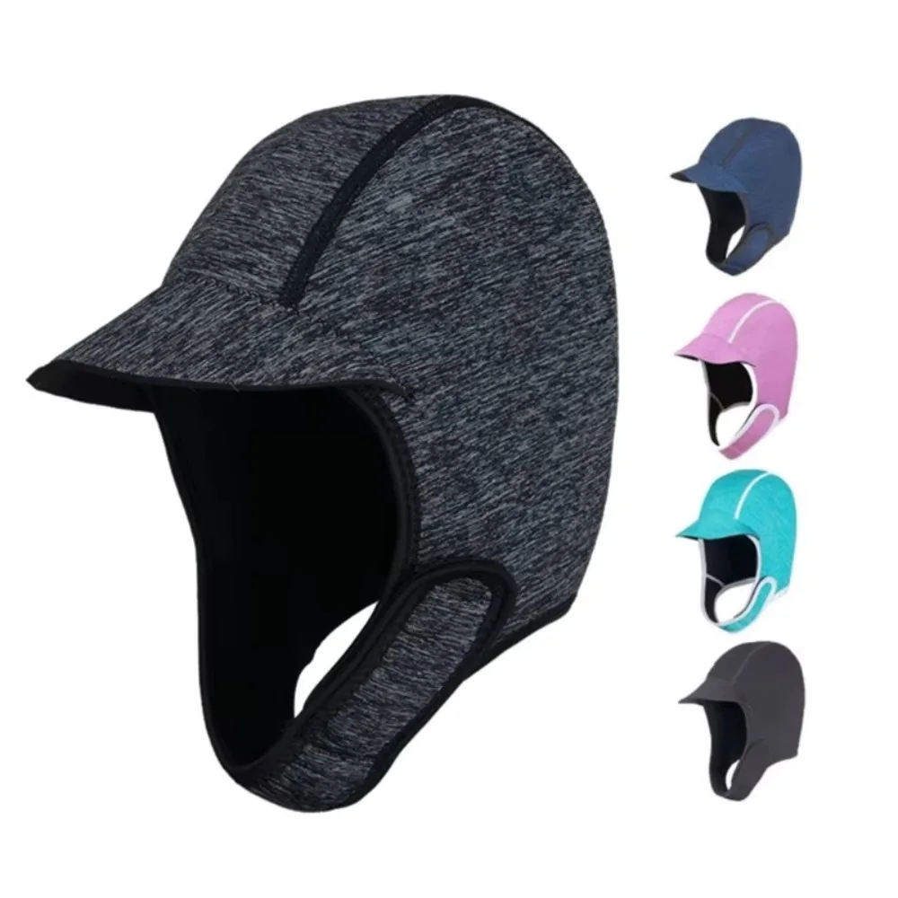 

2mm Thick Neoprene Hat Adjustable Ear Protection Headgear Diving Hood Quick Drying Thermal Swimming Cap