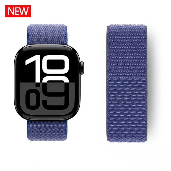 Nylon band For Apple Watch Straps 45mm 44mm 46mm 40mm 49mm 41mm 42mm 38 Bracelet belt Correa iWatch Series 6 Se 7 8 9 10 ultra 2