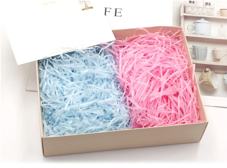 50/100 g Bastflackern für Pralinenschachtelfüller, Hochzeitszubehör, Partydekorationen, Weihnachtsverpackung, Geschenkkorb, Verpackung, Füllung – Detail 9