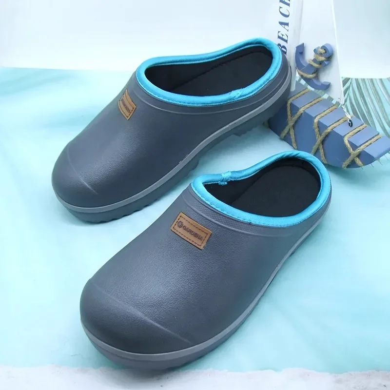 2025 nuevos zapatos de cocina antideslizantes de otoño e invierno para hombres, zapatos de trabajo al aire libre, zapatillas quirúrgicas antiestáticas y a prueba de aceite para enfermera