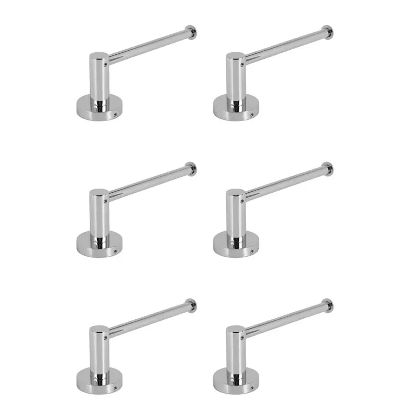 

ABXD 6X Wall Mounted Toilet Roll Holder Polished Chrome Stainless Steel Kitchen Paper Towel Dispenser Tissue Roll Hanger