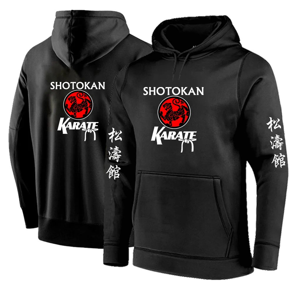 Shotokan Karate 2022 Men's New Long Sleeves Solid Color Hoodies Printing Harajuku Tracksuits Streetwear Sweatshirts Pullover Top