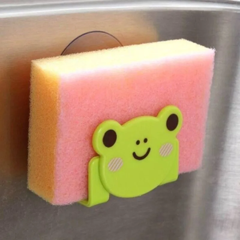 Cartoon Bath Sponge Storage Rack, Cloth Storage Rack, Multi-purpose Sink Rack, Bathroom Miscellaneous Rack, Hook