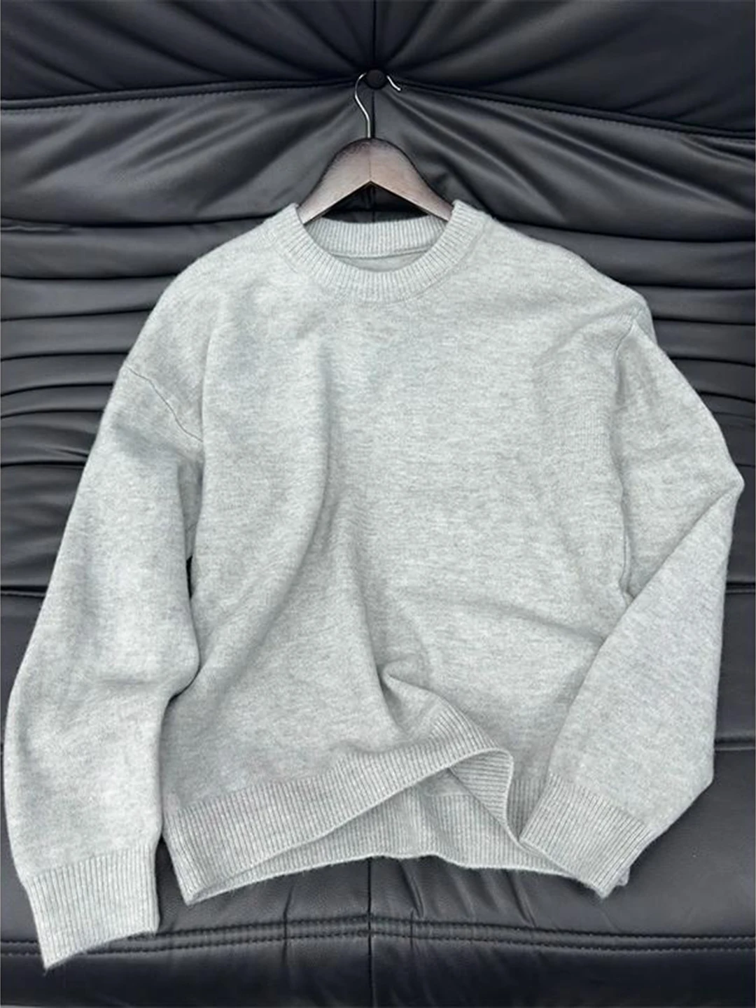 

Мужской трикотажный джемпер Cleanfit Light с круглым вырезом, повседневный, свободного кроя, с длинным рукавом, осенний, модный