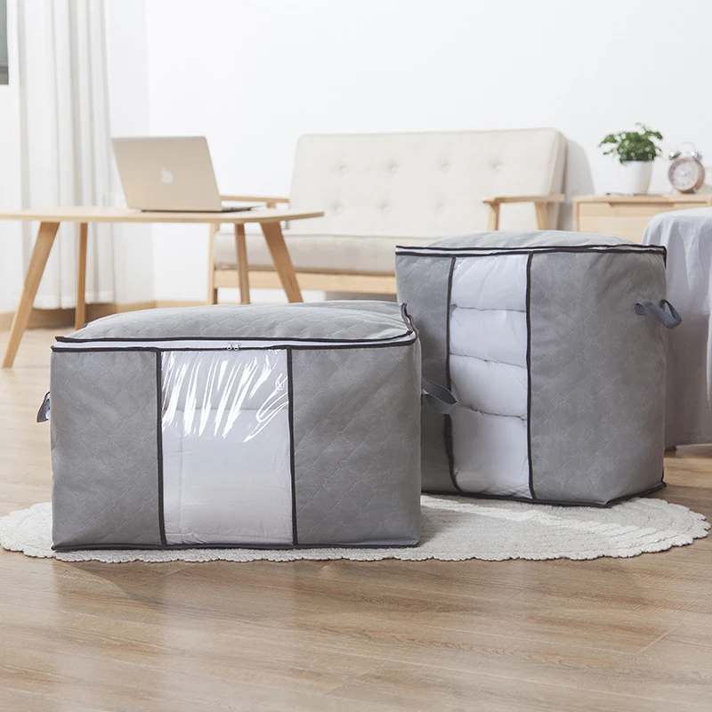 Large Capacity Clothes Storage Bag Foldable Blanket Storage Containers For Organizing Bedroom Closet