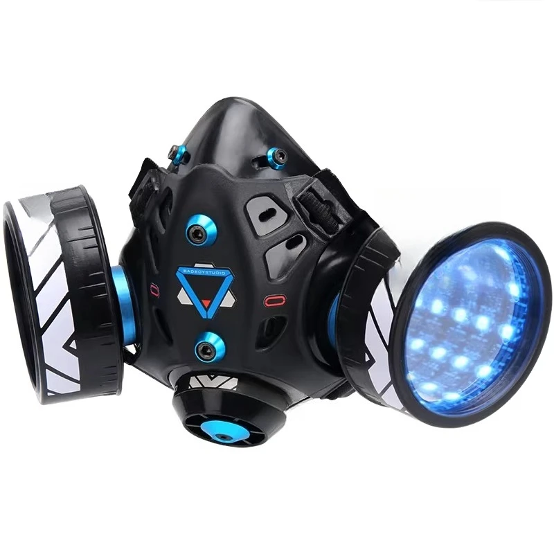 Cyberpunk luminous mask time tunnel gas mask cos science fiction technology sense mechanical mecha tactics