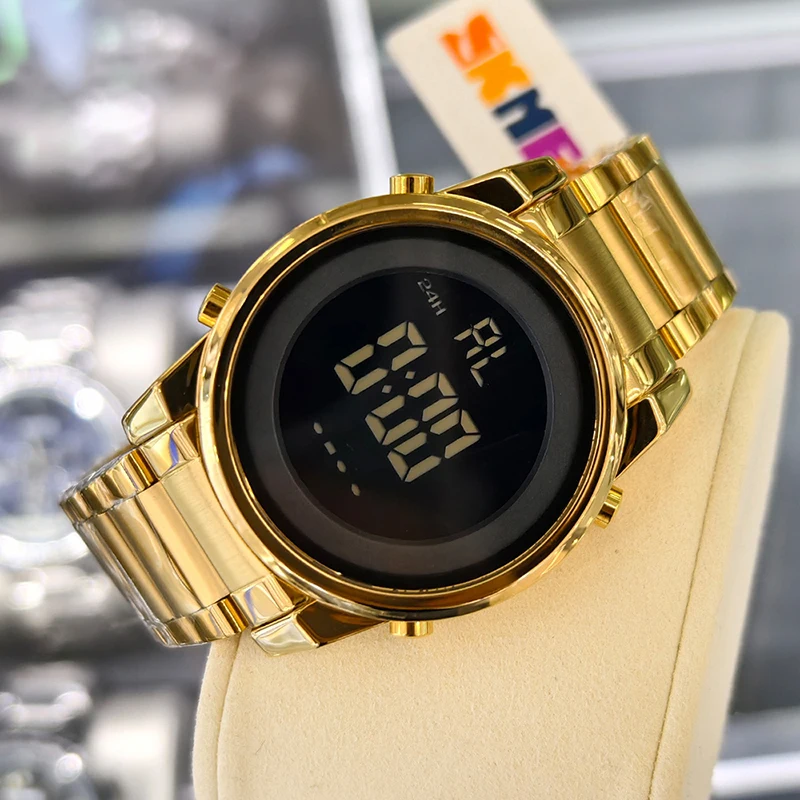 

SKMEI 2 Time Watches Fashion Week Date Led Light For Men Women Digital Wristwatches Chrono Count Down Alarm Watch reloj hombre