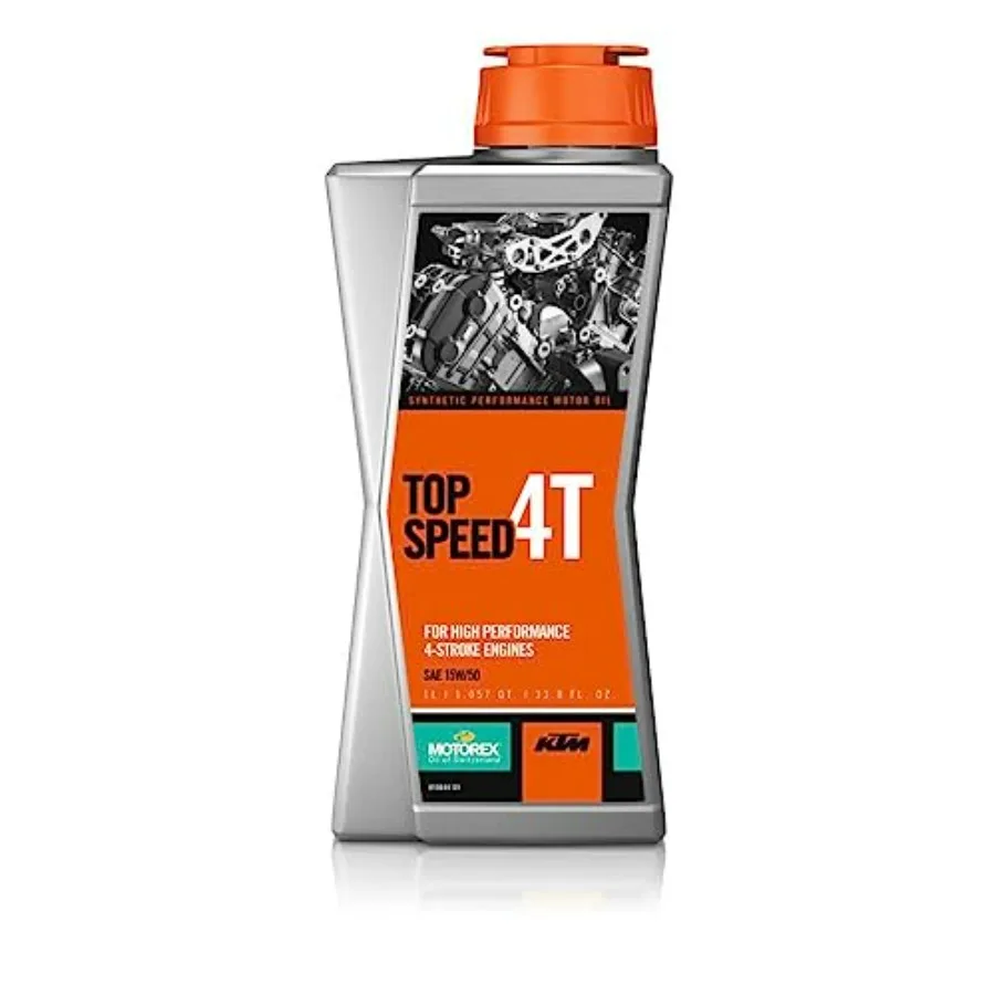 

Top Speed 4T 15W50 JASO MA2 Motorcycle Engine Oil 1L High Performance Synthetic Red