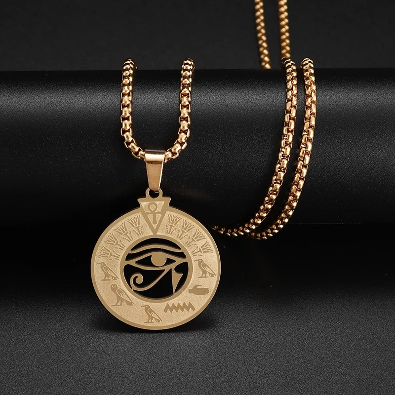 High Quality Metal Gold Plated Hip Hop Necklace Lion Punk Pendant Chain Jewelry