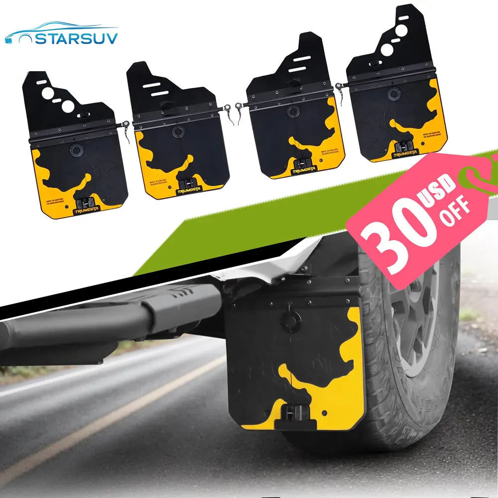 

4PCS Upgraded Truck Mud Flaps For Toyota Tacoma 2024 2025 Adjustable Mudflaps