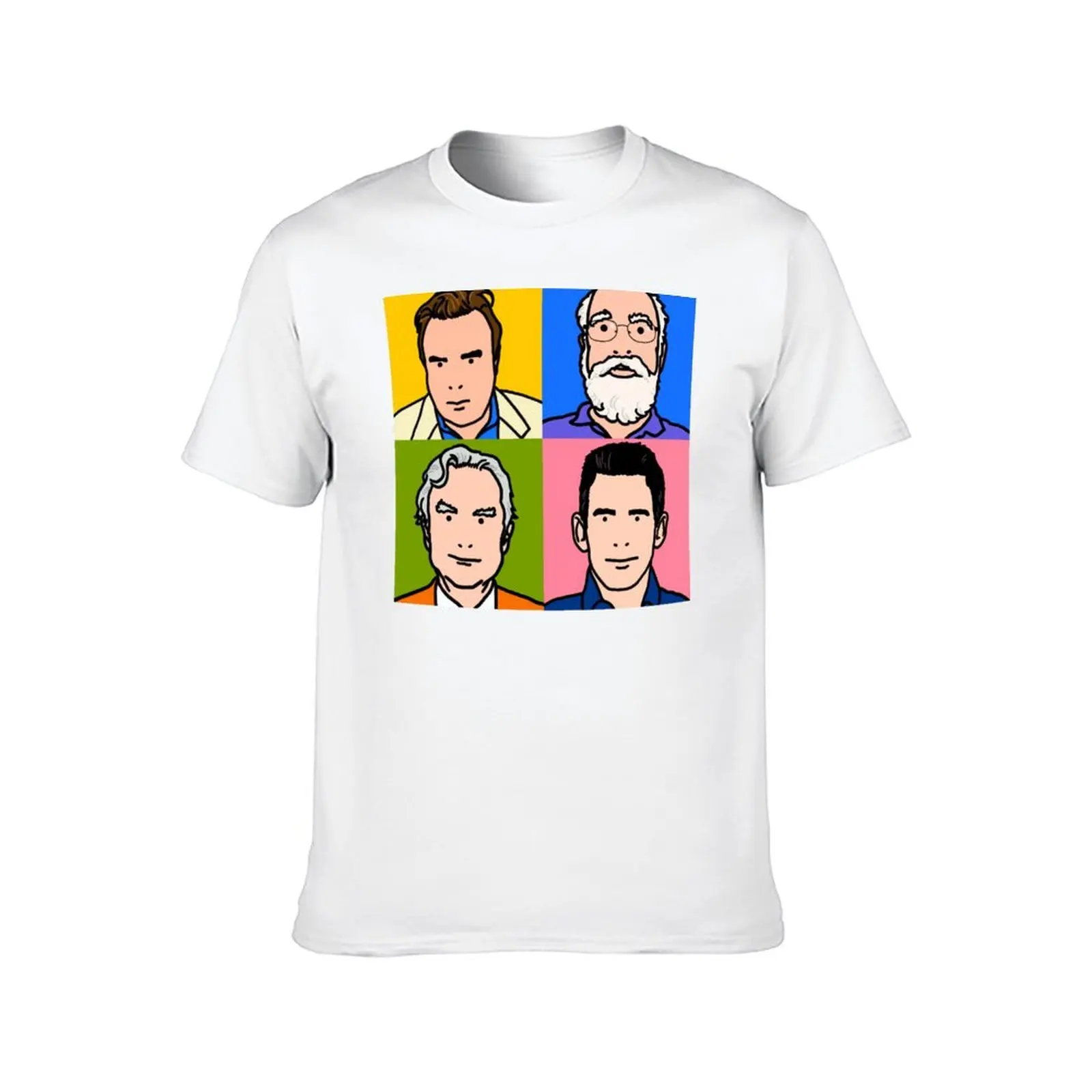 أربعة فرسان 2013 - Hitchens، Dennett، Dawkins & Harris تي شيرت قطن تي شيرت حزمة تي شيرت