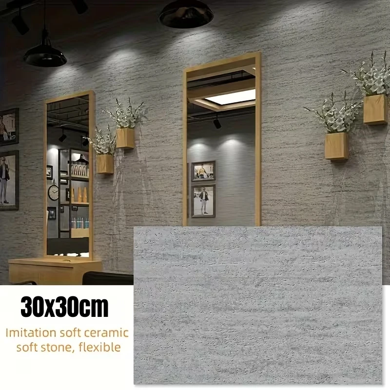 

Self Adhesive Wall Panels Faux 3D Stone Wall Stickers Peel and Stick Waterproof Wallpaper Home Decor for Bedroom Wall Renovation