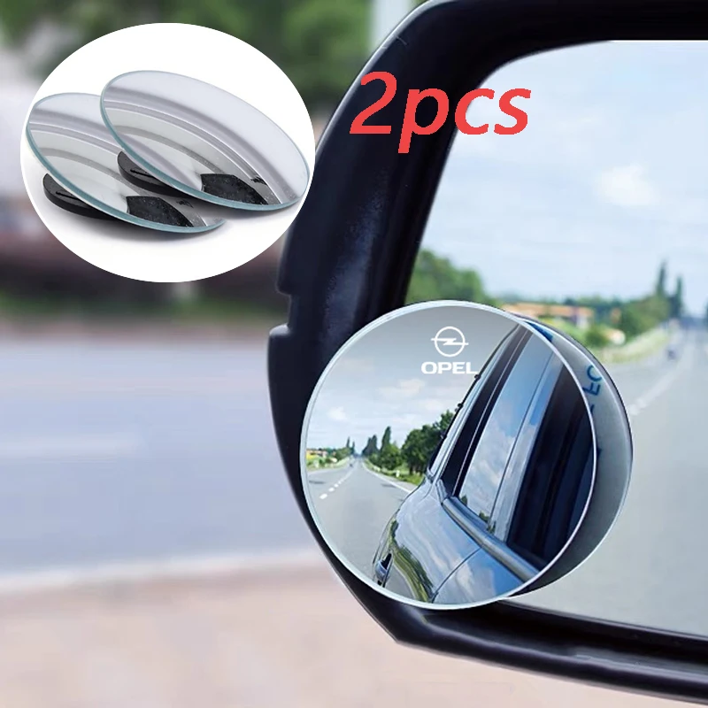 2PCS Car Rearview Auxiliary Mirror Car Accessories For Opel Corsa D Astra Insignia Mokka Adam Combo OPC Vectra H Antara Zafira