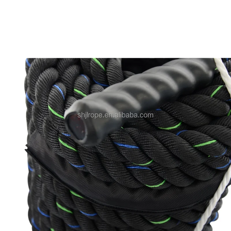 1.5 Inch 30ft 40ft Cross Fit Gym Vechten Apparatuur Polydacron Commerciële Battle Rope voor Oefening Fitness