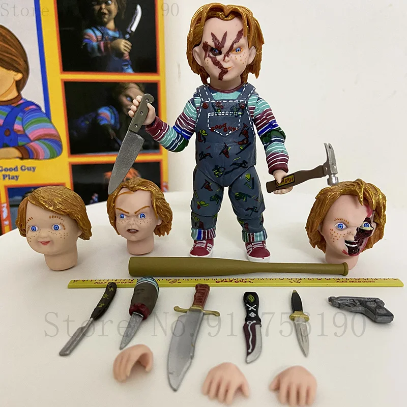 NECA تشاكي عمل الشكل البلاستيكية تشايلدز لعب الرجال الجيدين في نهاية المطاف تحصيل لعبة مجسمة 4 "10 سنتيمتر