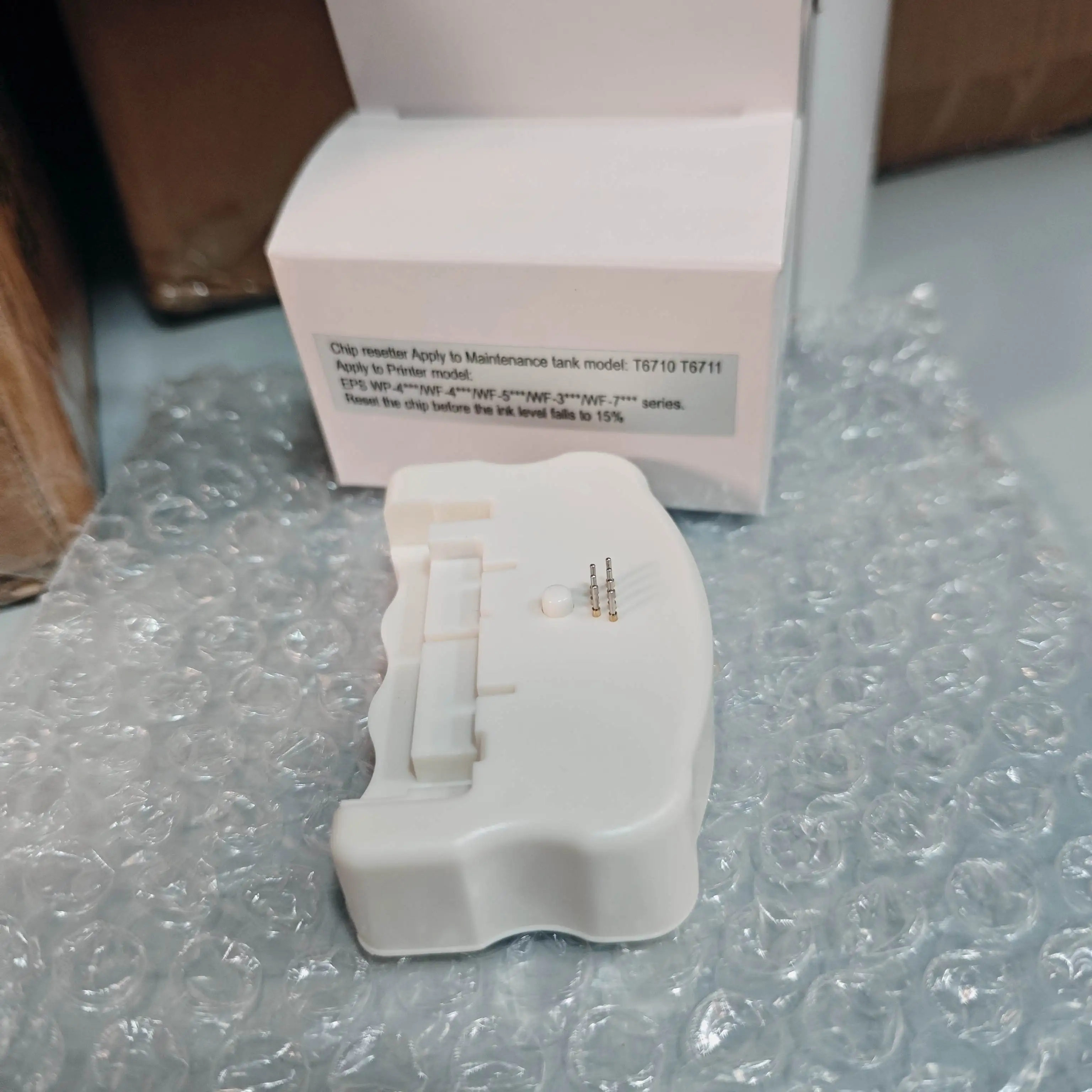 

T6710 T6711 Ящик для обслуживания чипов для Epson WF 7720 7715 7710 7210 7110 7610 7620 3620 3640 L1455 Контейнер для отходов