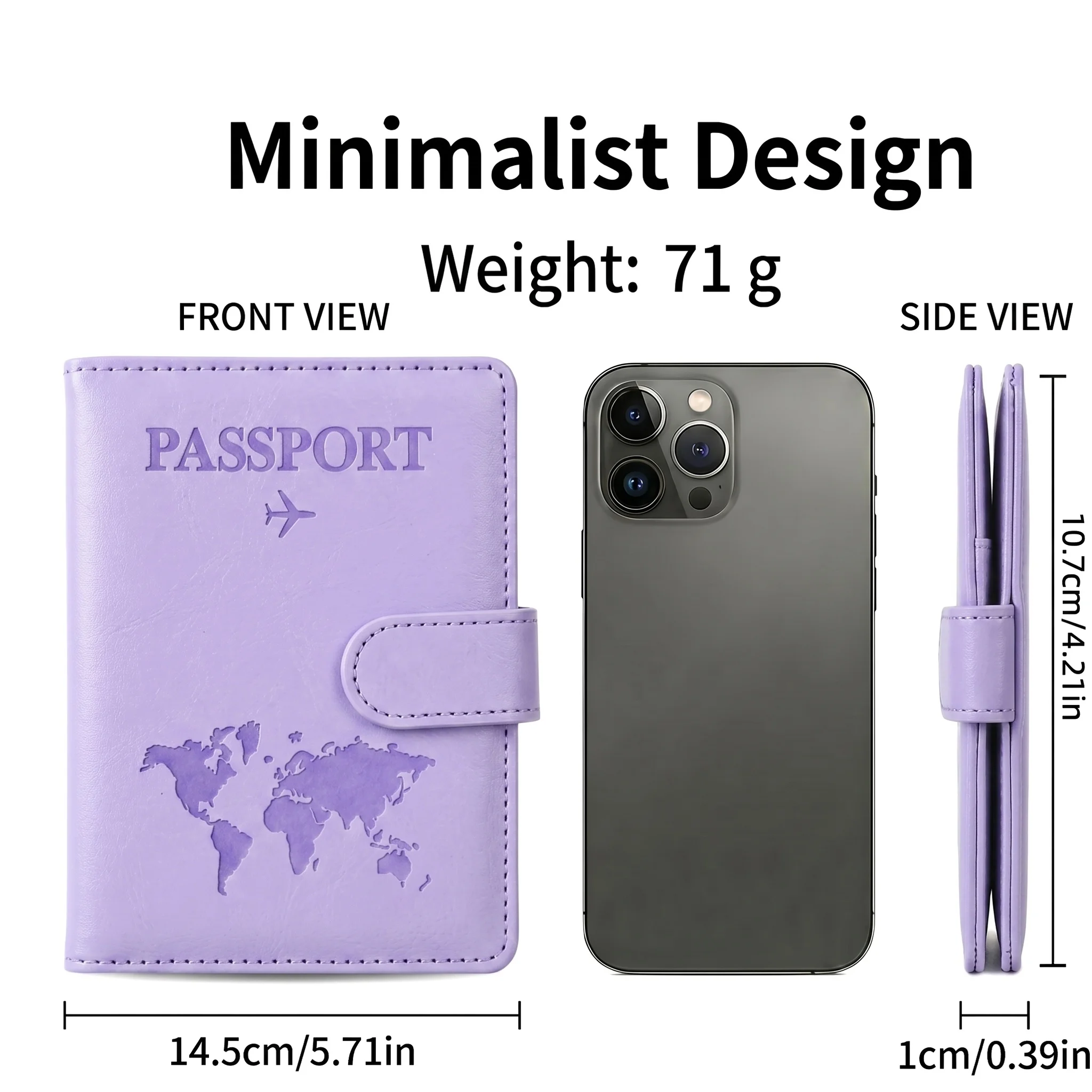 Pomelo Best Waterproof Passport Holder Set With SIM Card Slot Fashion Travel Gifts For Family Wedding