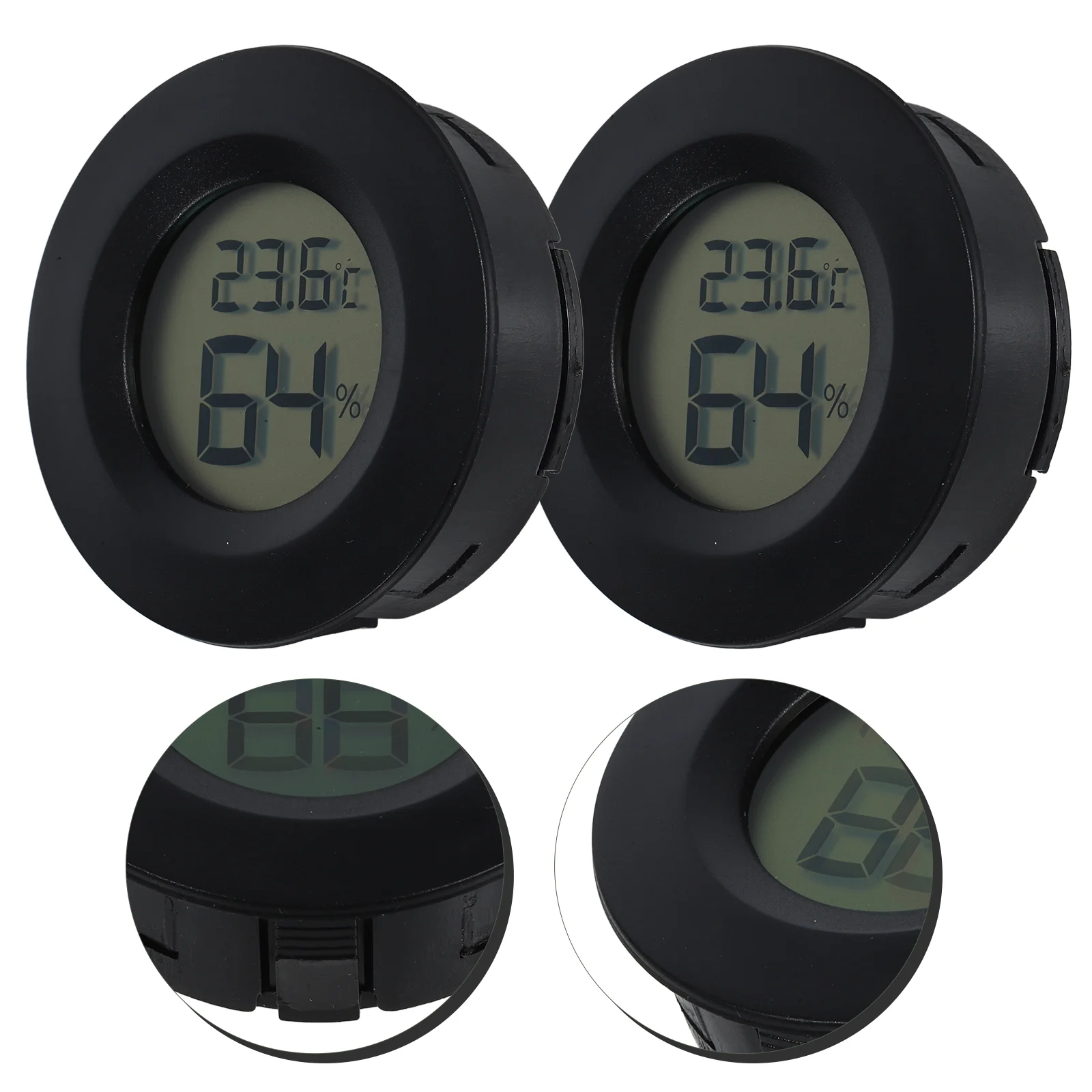 

2 Pc Thermostat Temperature and Humidity Meter Hygrometer Indoor Thermometer Gauge