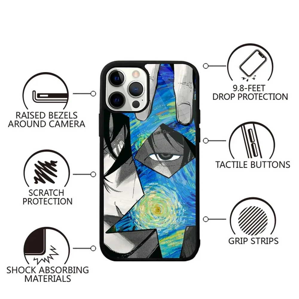 Blue Period Anime Phone Case Strong Magnetic For IPhone 16,15,14,13,Pro,Max,Plus,11,12,Mini For Magsafe Wireless Charging