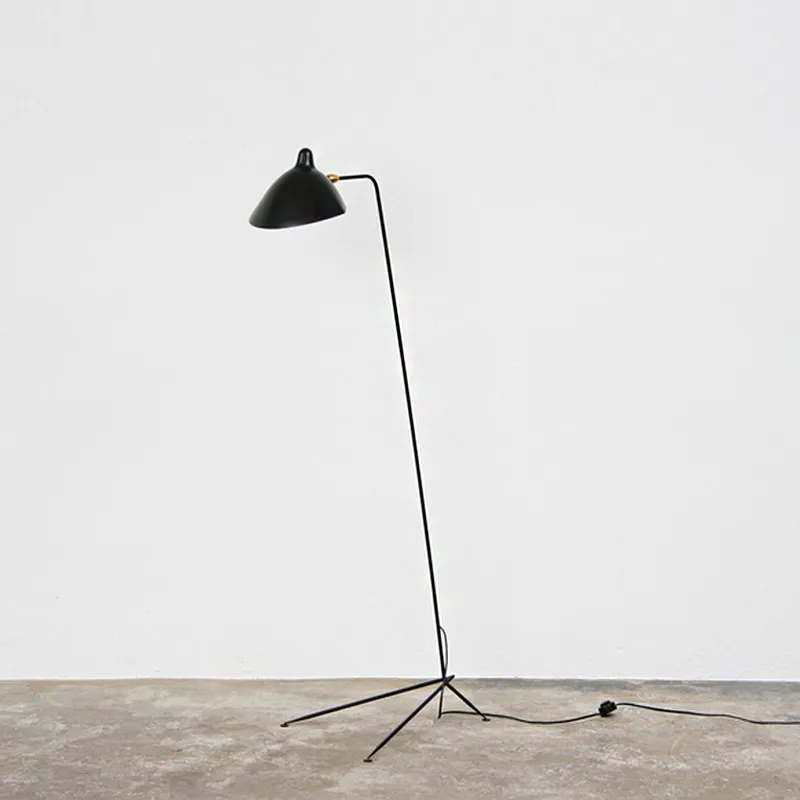 

Mouille Floor Lamp Nordic Designer Vintage Standing Lamp For Living Room Study Bedroom Lamp E27 Iron Black Decorative Floor Lamp